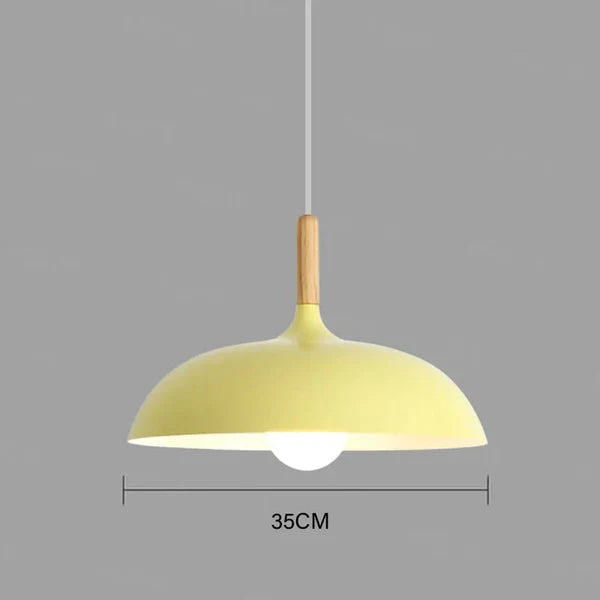 Ceiling Lamp in Scandinavian Oak - ScandiLuxe