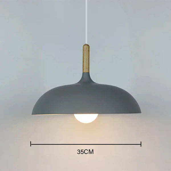 Ceiling Lamp in Scandinavian Oak - ScandiLuxe
