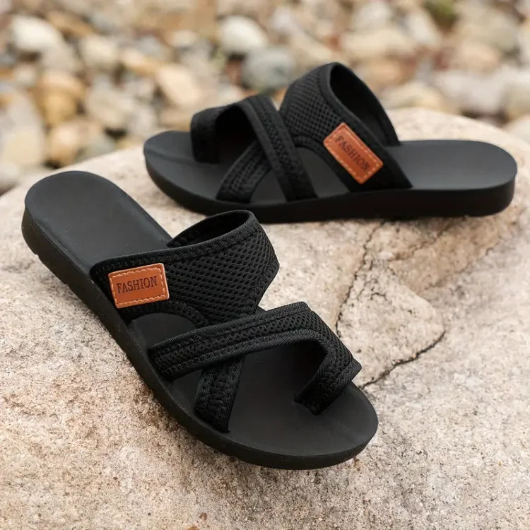 Celia | Slide Sandals Made from Perforated Mesh