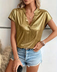 Celina - Casual Short Sleeve Blouse