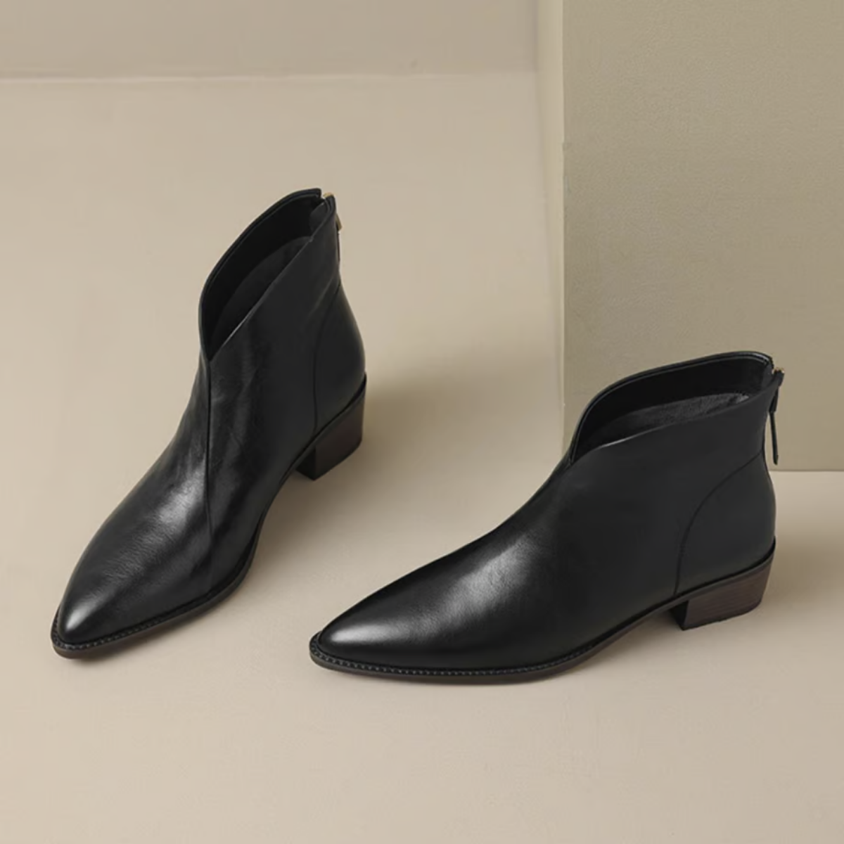 Charline – Elegant Zip Back Ankle Boots