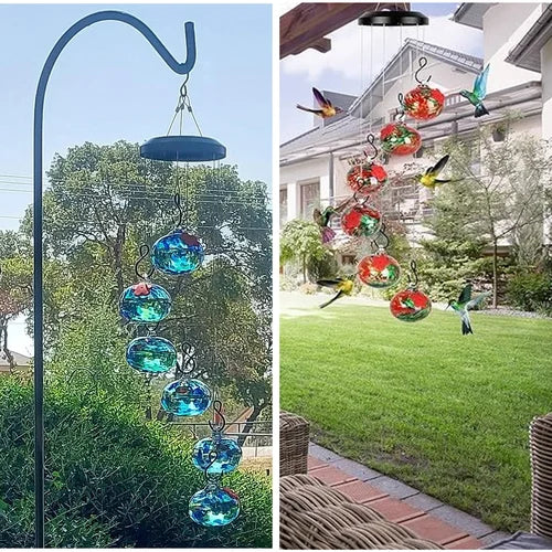 Charming Wind Chimes Hummingbird Feeder