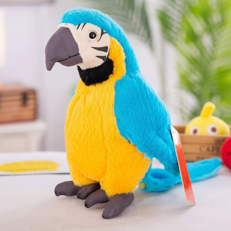 ChatterBird - Interactive Parrot Cuddly Toy with Sound
