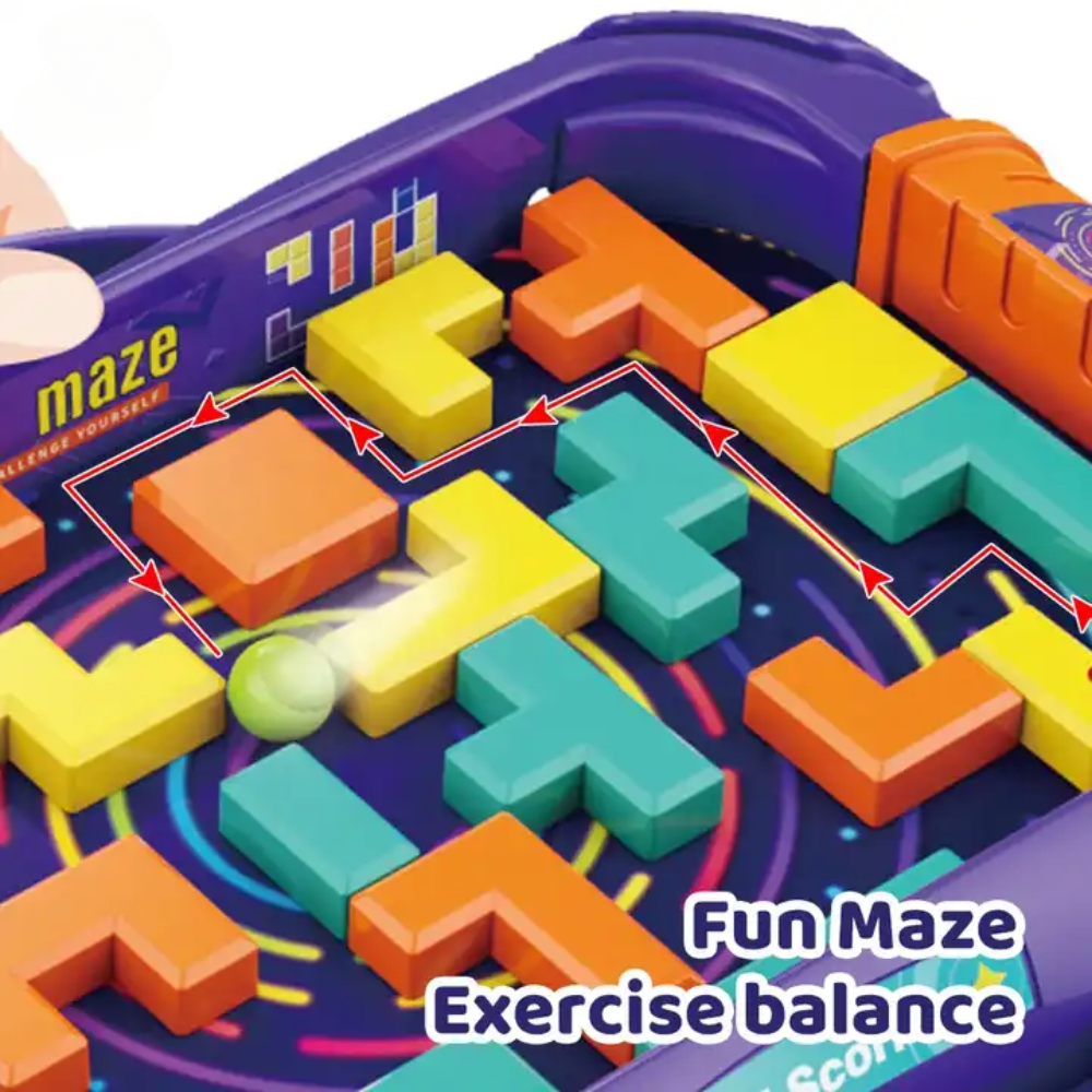 Children Balance Rolling Ball Maze Toys | Interactive Family Party Table Game with Maze Puzzle Challenges