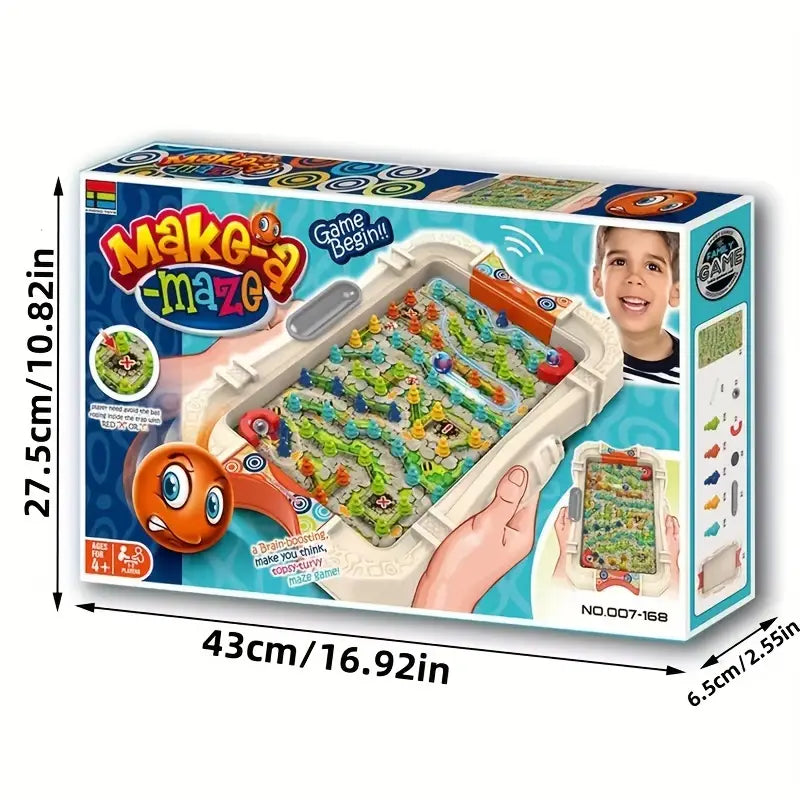 Children's Balance Rolling Ball Maze Toys | Interactive Family Party Table Game with Maze Puzzle Challenges