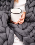 Chunky Knit Blanket - Ultra-Soft Oversized Blanket
