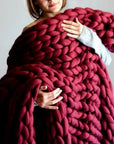 Chunky Knit Blanket - Ultra-Soft Oversized Blanket