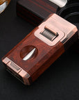 CigarCraft - Briquet à flamme jet tout-en-un avec coupeur intégré en V