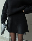 Cindra – Knitted Top and Mini Skirt Set