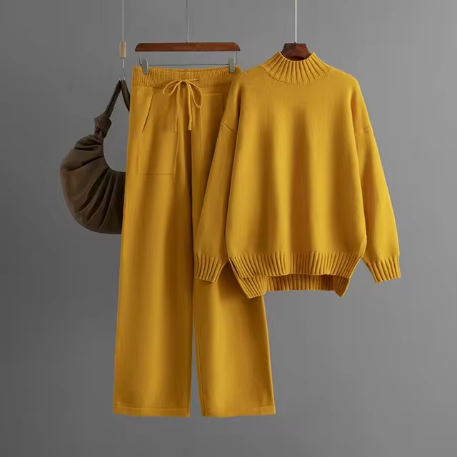 Cinthia – Long Sleeve Shirt and Straight Leg Trousers