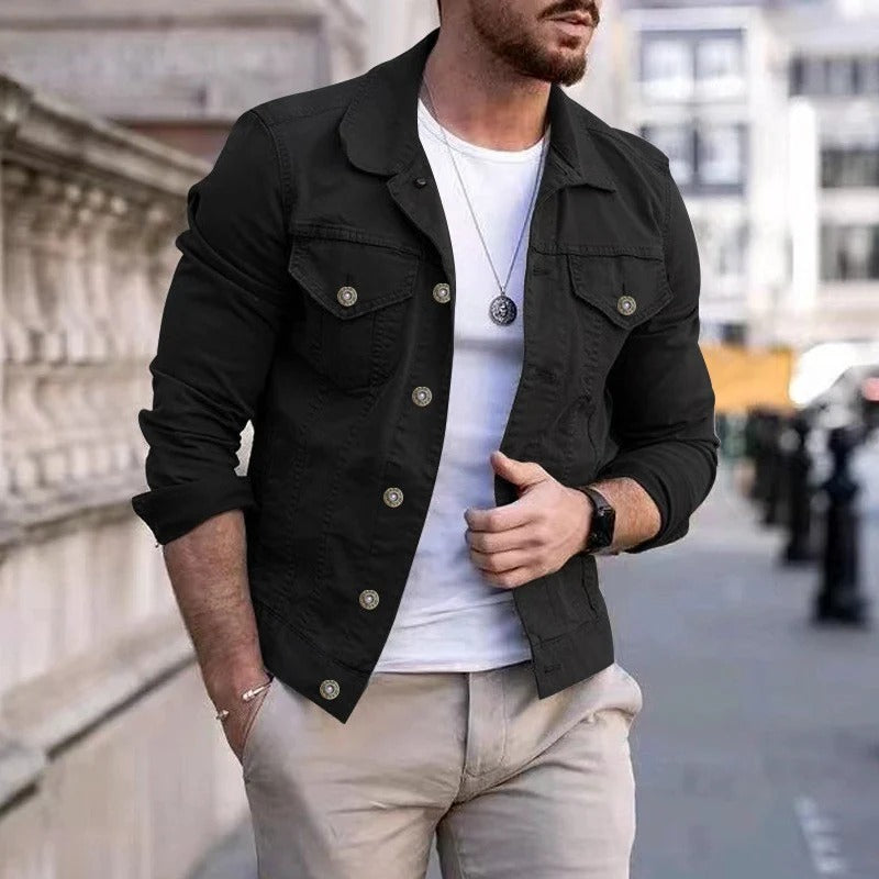 Chaqueta clásica de mezclilla para hombre - David