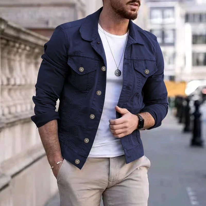 Chaqueta clásica de mezclilla para hombre - David
