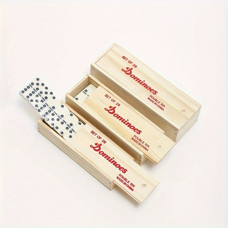 Classic Domino - Double 6 Domino Set with Wooden Box