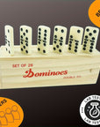 Classic Domino - Double 6 Domino Set with Wooden Box
