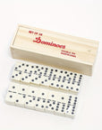 Classic Domino - Double 6 Domino Set with Wooden Box