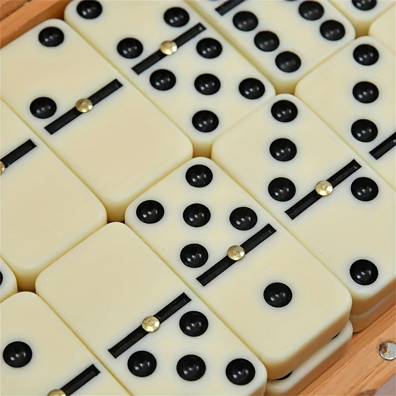 Classic Domino - Double 6 Domino Set with Wooden Box
