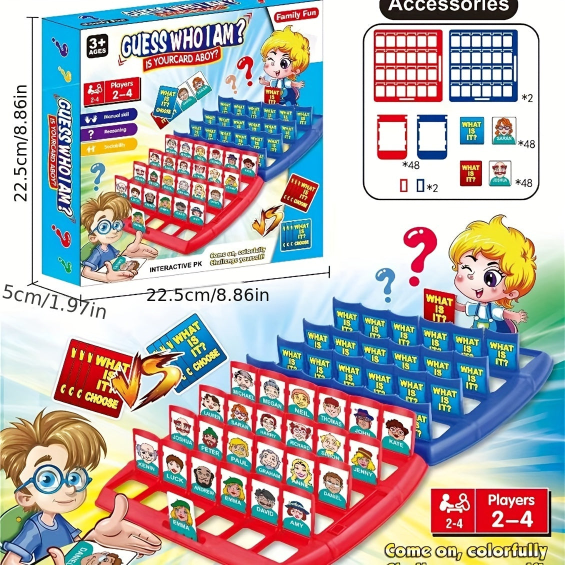 Classic Game - 'Guess Who I Am?' Board Game for the Whole Family