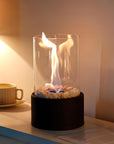 Classic Oil Lamp with Open Flame - Lumora
