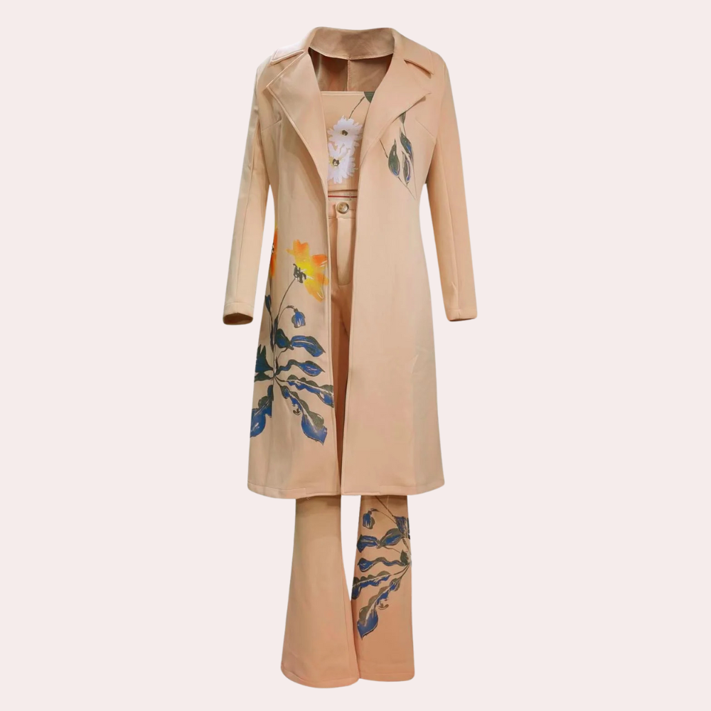 Classic Stylish Three-Piece Trouser Suit for Women