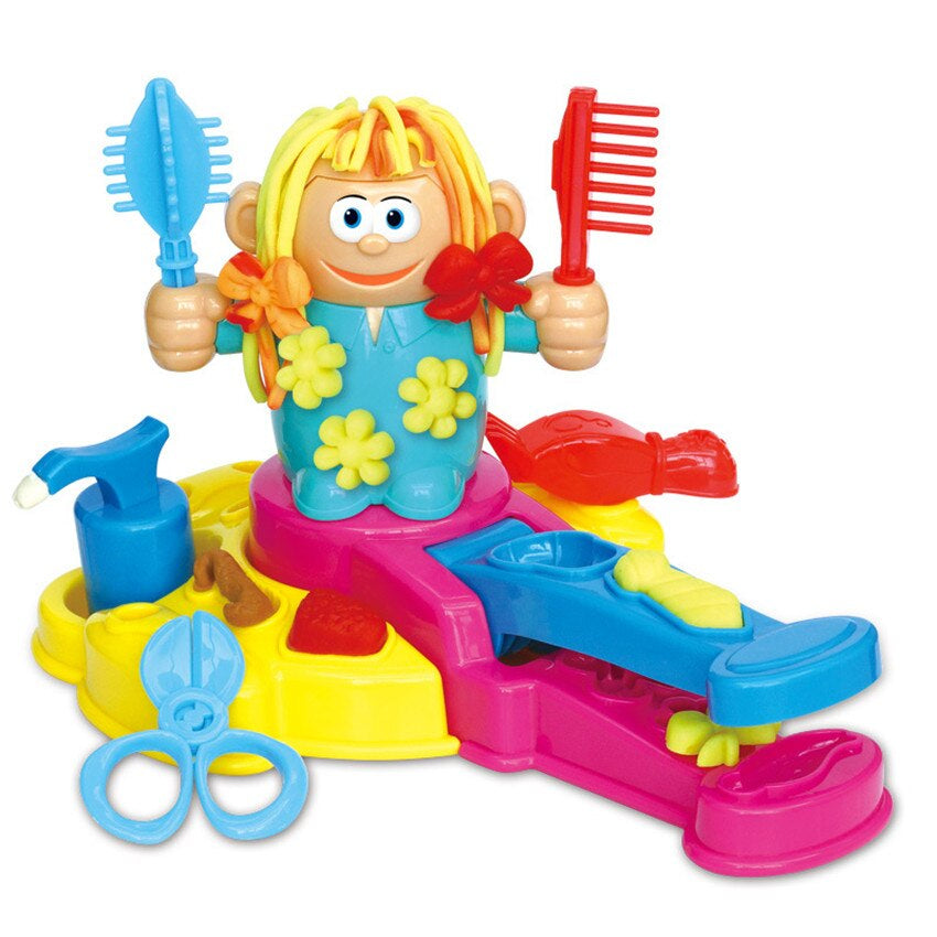 Clay Hairdresser Set- Create your own hair style - Plastic Wax Hairdresser Set