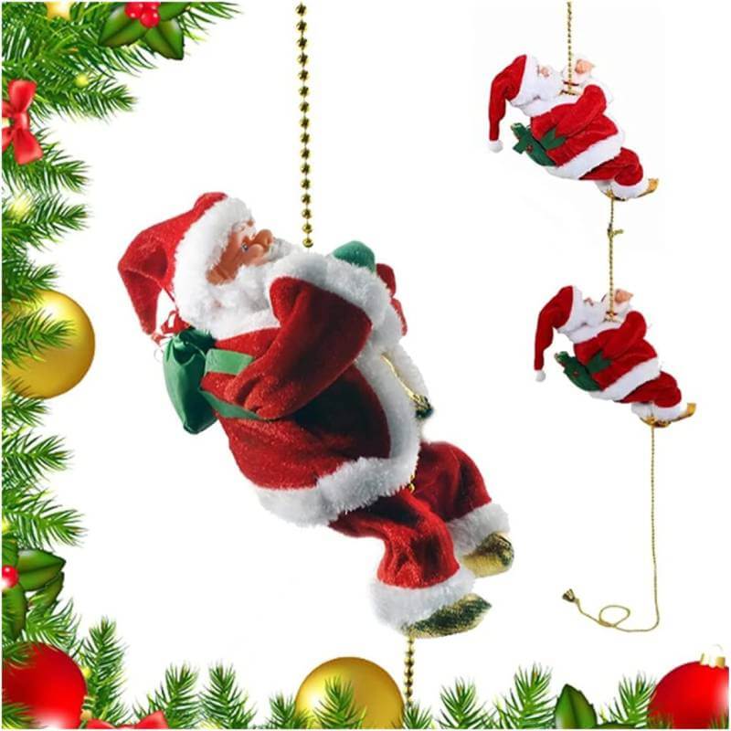 ClimbingClaus – Santa Claus climbs and plays music