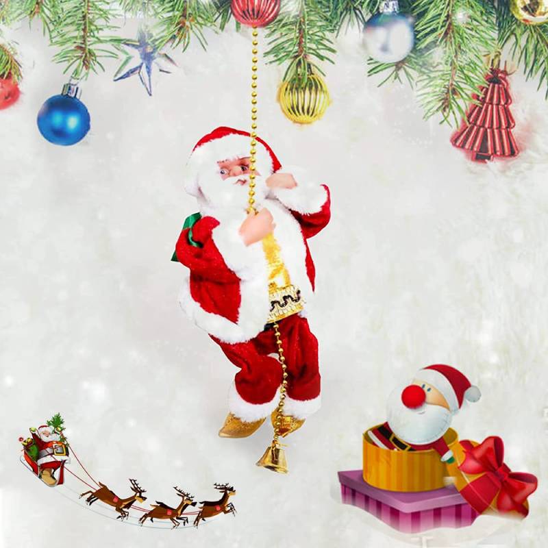 ClimbingClaus – Santa Claus climbs and plays music