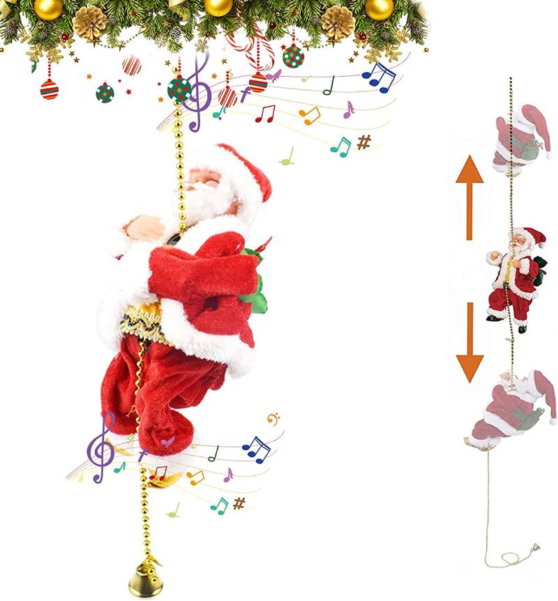 ClimbingClaus – Santa Claus climbs and plays music