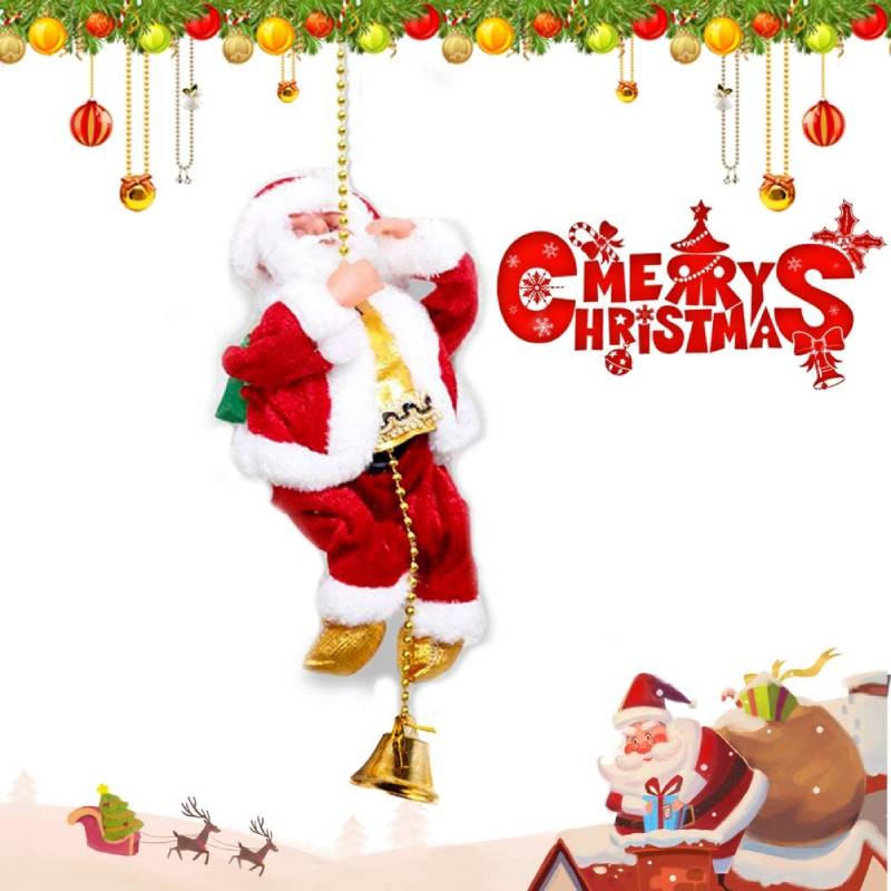 ClimbingClaus – Santa Claus climbs and plays music