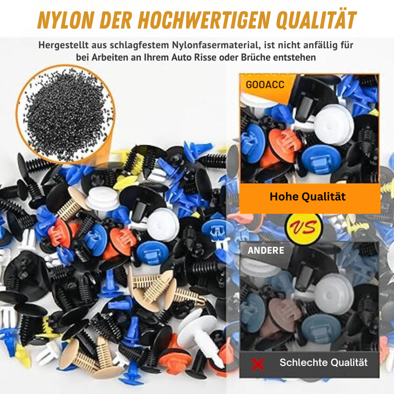 ClipMaster – 725 Piece Auto Retaining Clips and Removal Tools for Fasteners