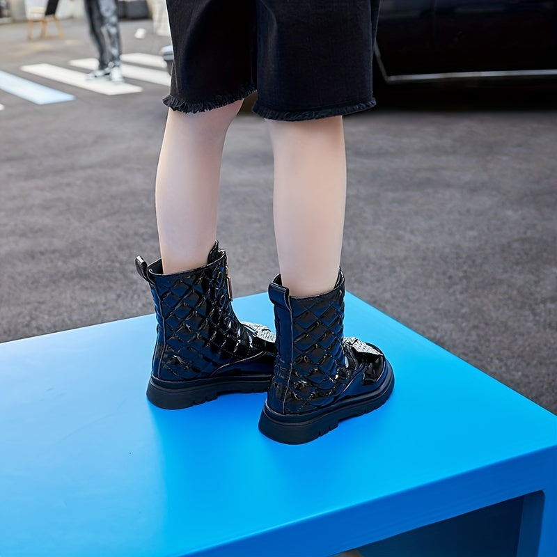 Coleen Girls' Ankle Boots with Decorative Bow and Zip - Strik Ankle Boots