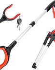 Collapsible Grabber with 360° Rotatable Clip