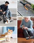 Collapsible Grabber with 360° Rotatable Clip