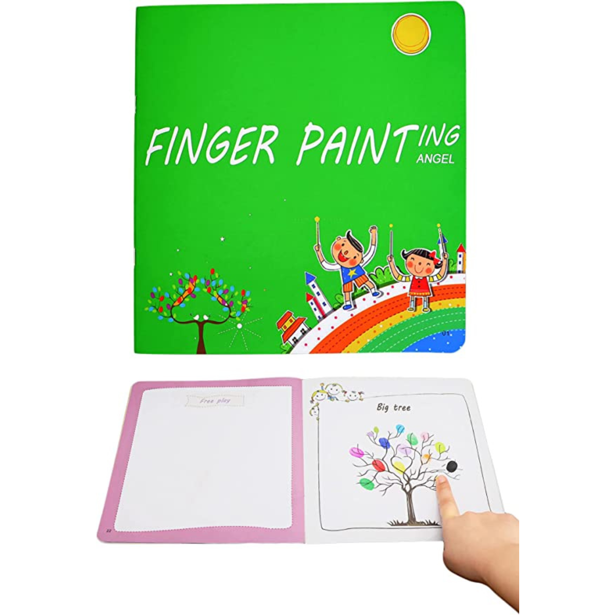 Colour Adventure - Finger-painting book for children. Creative and educational.