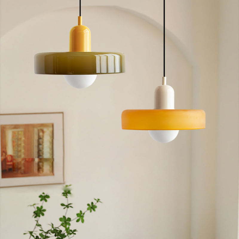 Coloured Glass Pendant Lamp - BauLume