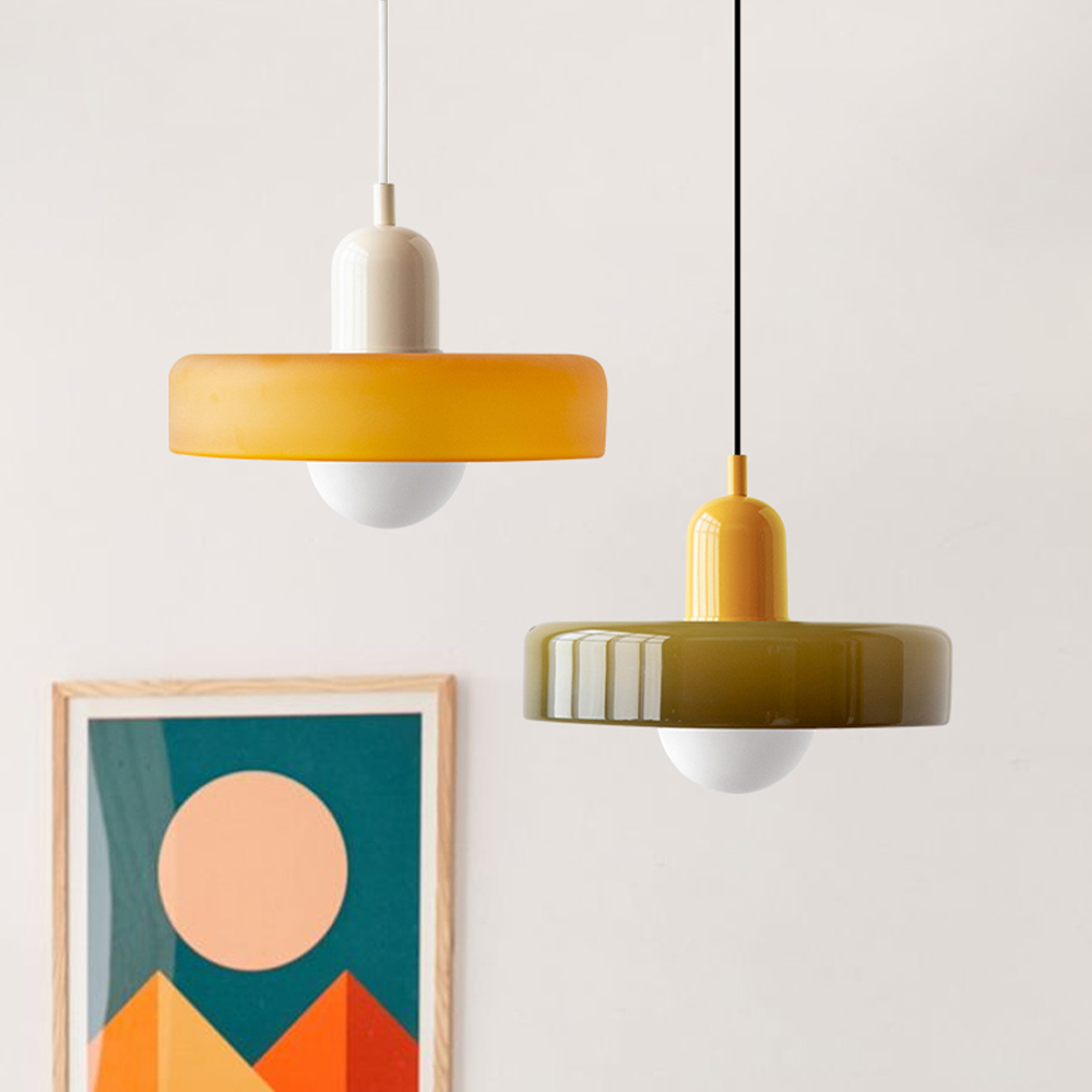 Coloured Glass Pendant Lamp - BauLume