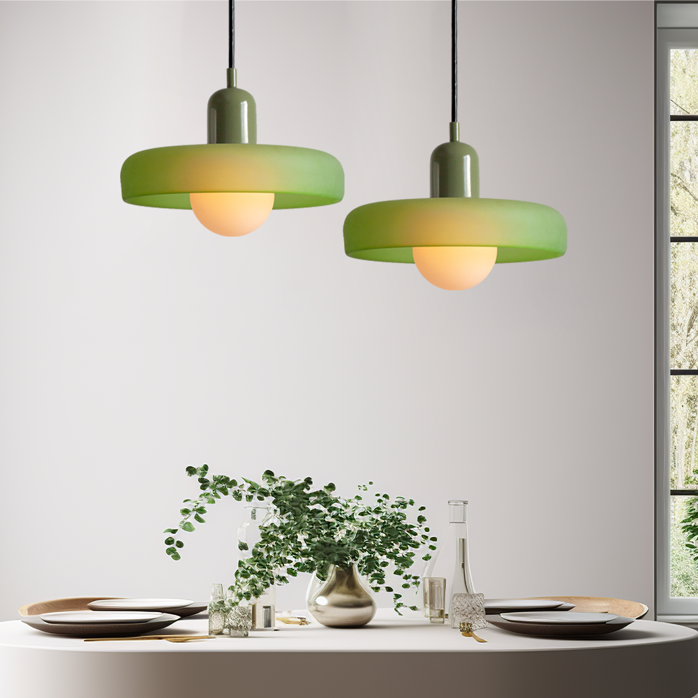 Coloured Glass Pendant Lamp - BauLume