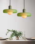 Coloured Glass Pendant Lamp - BauLume