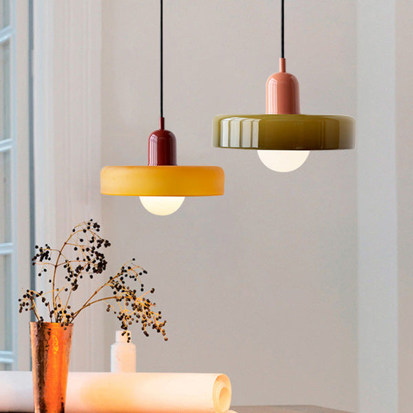Coloured Glass Pendant Lamp - BauLume