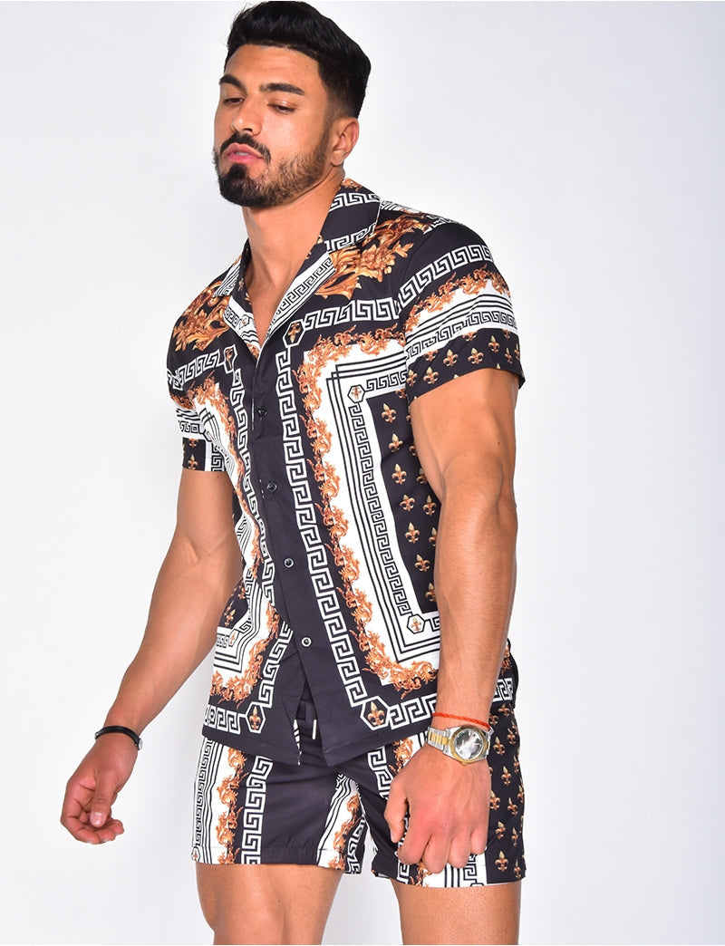 Colourful Hawaiian Two-Piece Clothing Set for Men - Mauricio