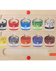 ColourfulMagnets - Wooden Magnetic Colour and Number Puzzle for Children