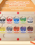 ColourfulMagnets - Wooden Magnetic Colour and Number Puzzle for Children