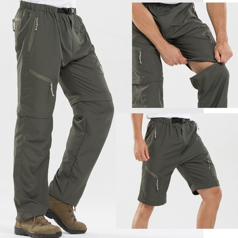Comfortable Outdoor Zip-Off Trousers for Men - Cane
