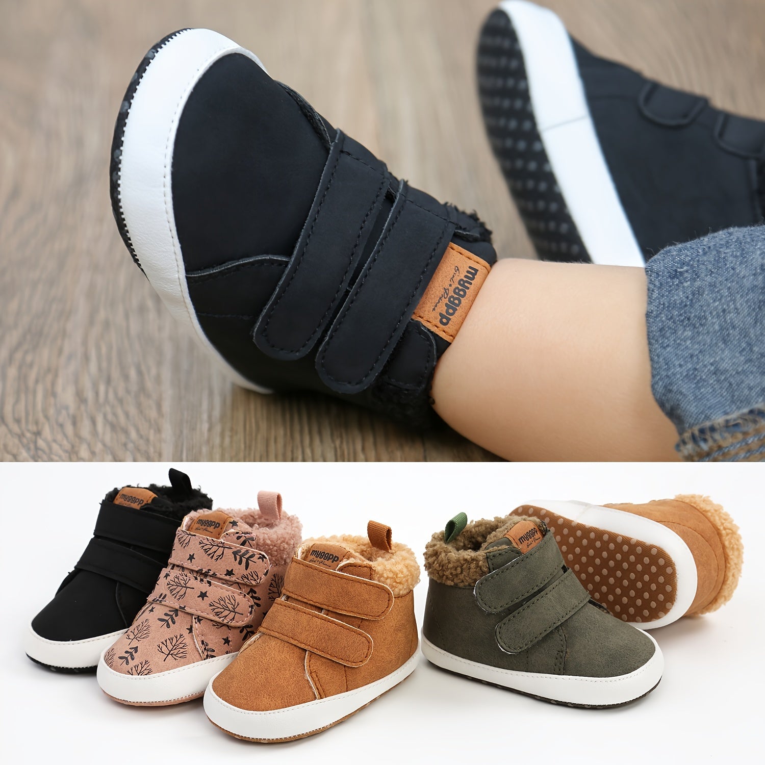 Comfortable Velcro Boots for Baby Boys - Eon