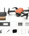 Compact drone for aerial images with dual-camera