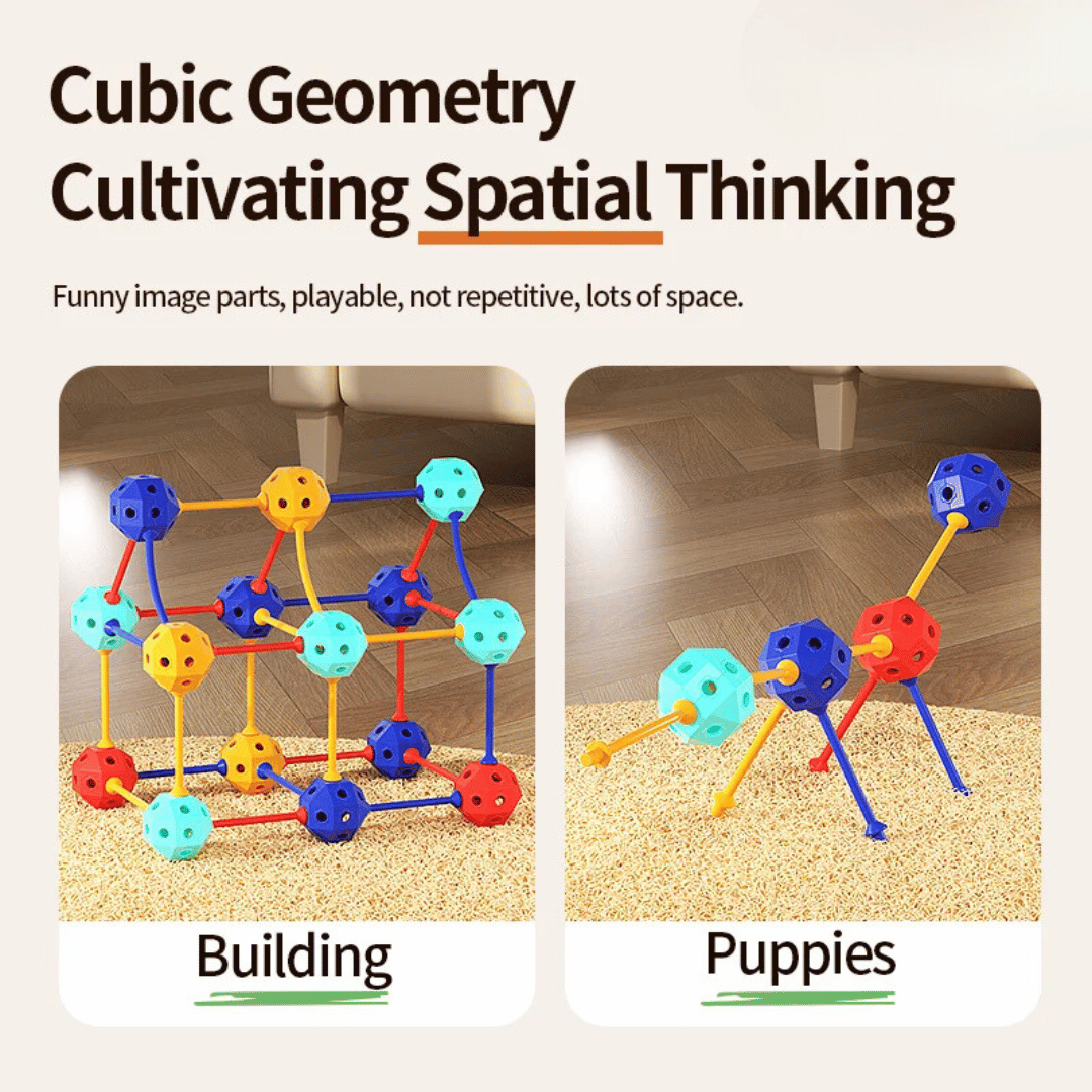 Connect Beads - Flexible PVC beads - 3D Geometric building blocks