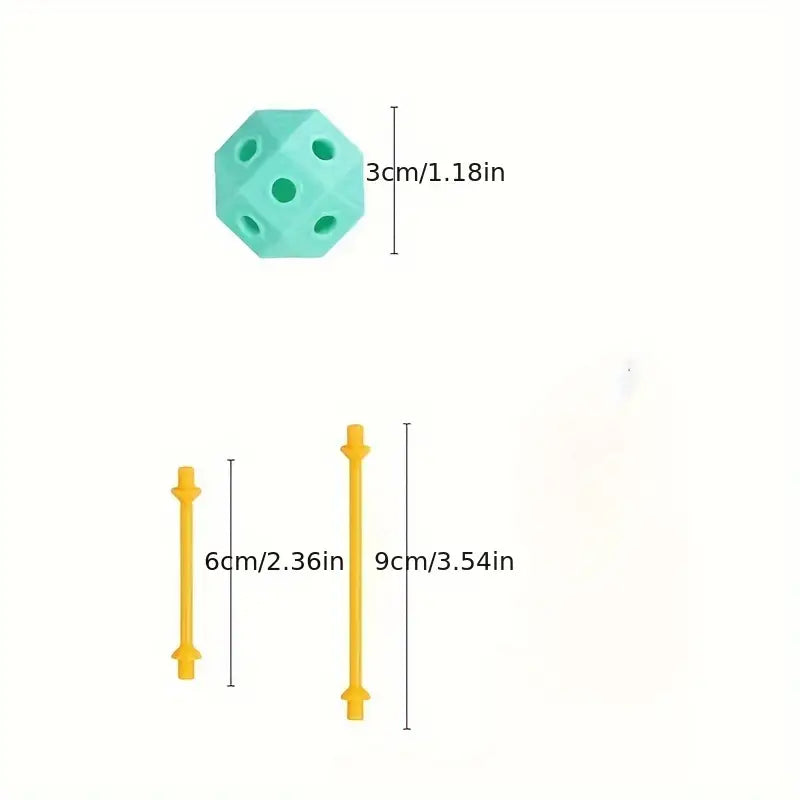 Connect Beads - Flexible PVC beads - 3D Geometric building blocks