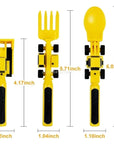 Construction Dinner Set - No more squeaking at the dinner table - Creative cutlery set