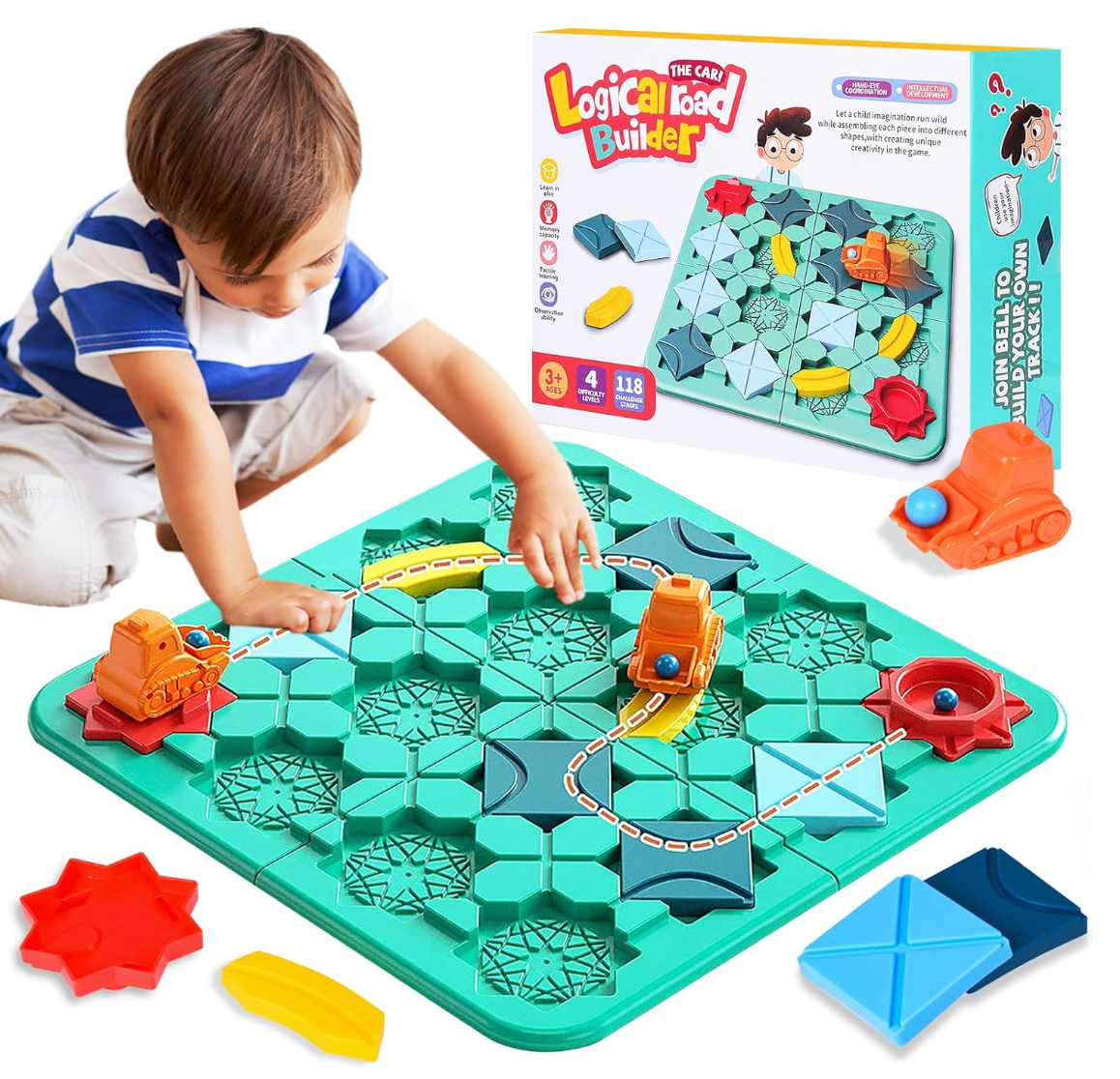 ConstructoPlay - Creative Road Builder Set