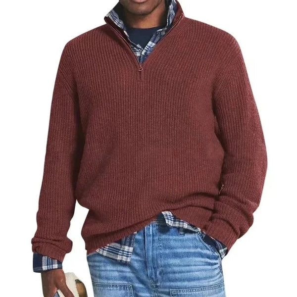 Cornelius – Casual Style and Comfort Zip-Up Sweater