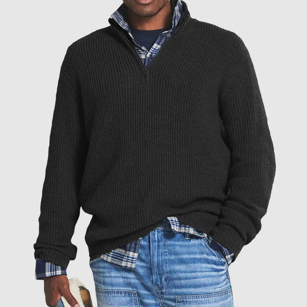 Cornelius – Casual Style and Comfort Zip-Up Sweater